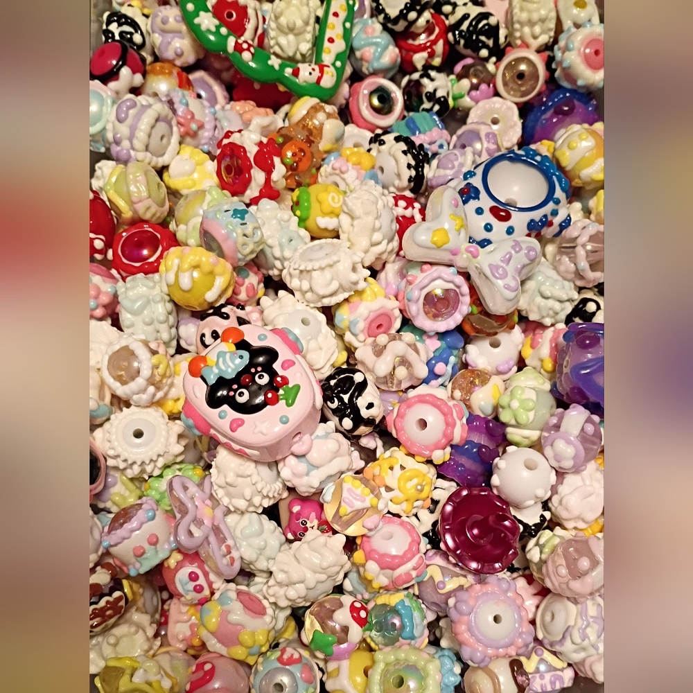 Hand Painted Bead Mix